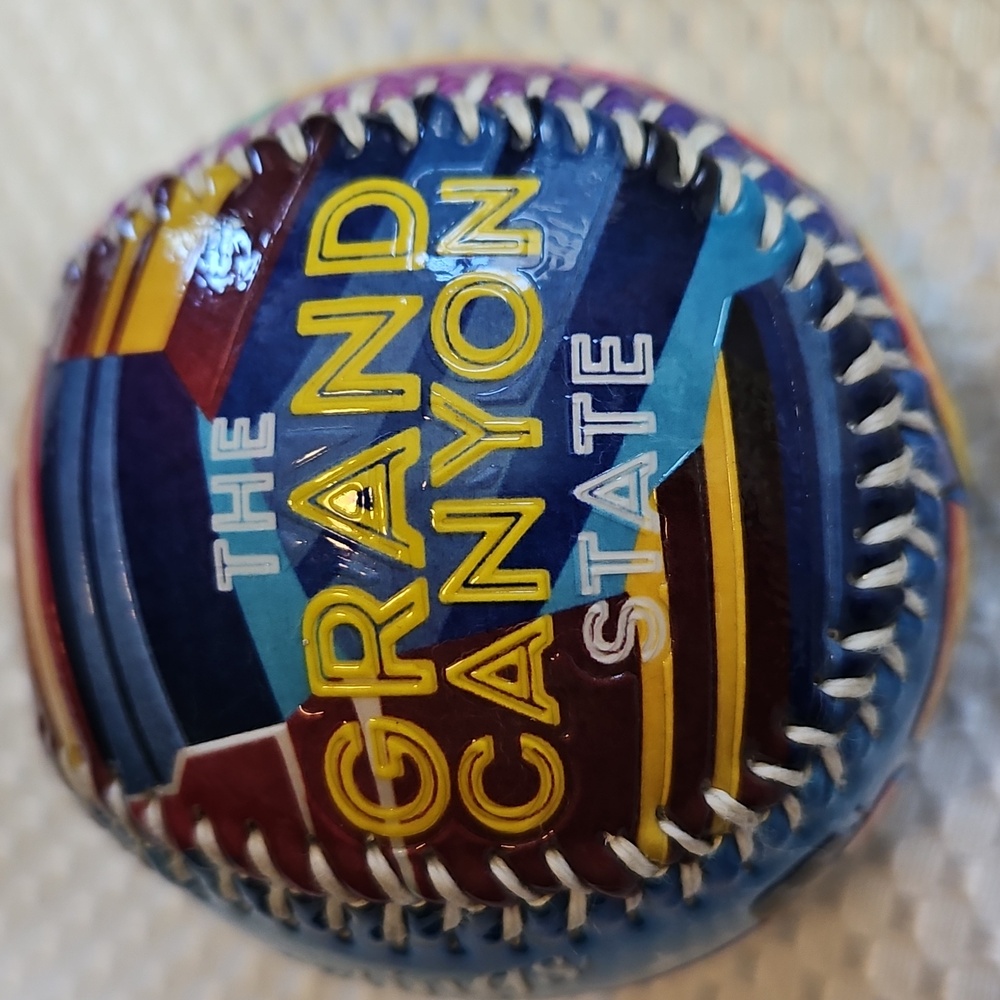 THE GRAND CANYON STATE GRERTINGS FROM ARIZONA PROMIONAL BASEBALL -ROUTE 66
